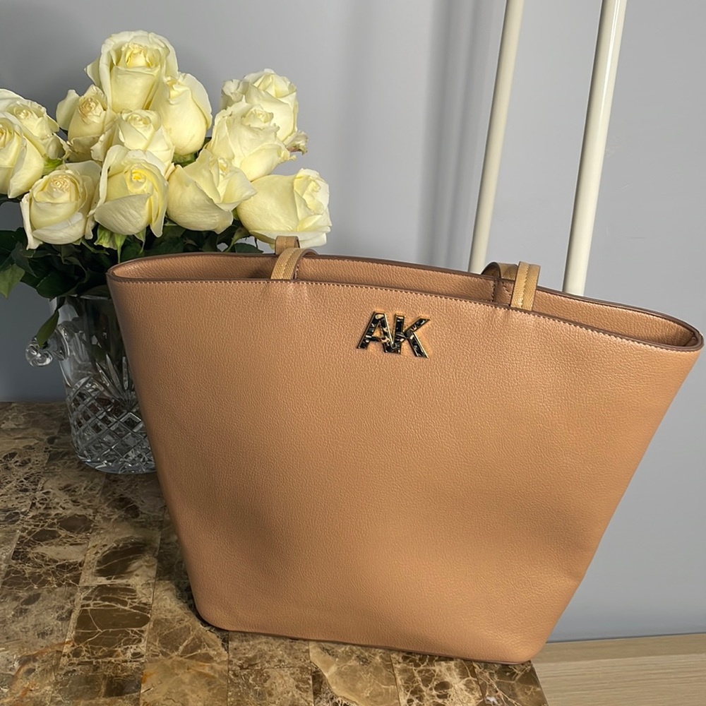 Anne Klein tote bag, camel, tan, beige, big size, like new